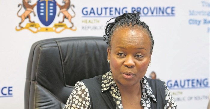 Gauteng Health MEC, Dr Gwen Ramokgopa