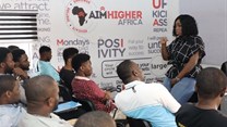 Peace Hyde opens the AHA Skills Acquisition Centre in Lagos. Image supplied.