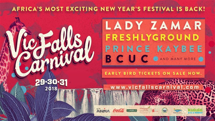 Freshlyground, Lady Zamar to headline the 2018 Vic Falls Carnival