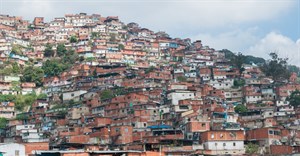 Slums in Caracas, Venezuela.