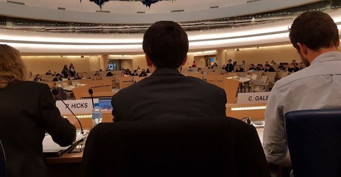 Members of Stop Funding Hate were invited to the United Nations in Geneva to talk about the role of business in tackling xenophobia. © .