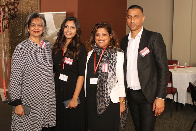 Fathima Ussuph, Sophia Naicker, Prabashni Reddy and Mehmood Vally at the launch of southern Africa’s first Postgraduate Diploma in Islamic Finance and Banking at Regent Business School. Image: Bishan Soni
