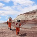 Ella and Nicki at the Mars Desert Research Station. Author provided