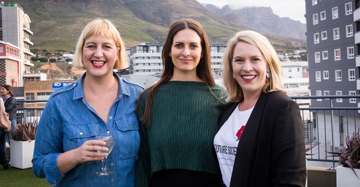 From left to right: Anelde Greeff, Marina Tokar and Johannie van As at the first SheSays Cape Town event