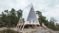 Robin Falck built this zero-emissions cabin that can be installed anywhere