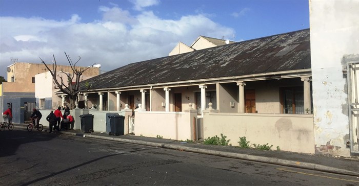 Residents facing eviction from these houses in Bromwell Street want the City of Cape Town to give them alternative accommodation near the City CBD. Photo: Rejul Bejoy