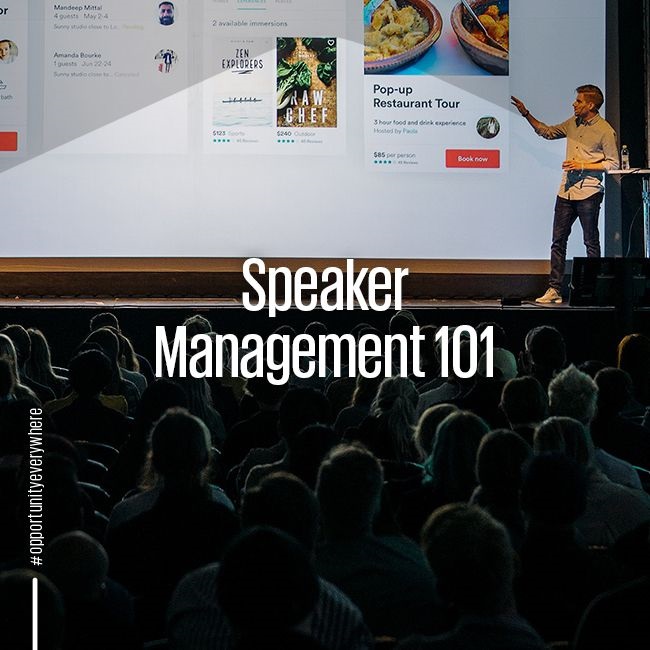 Speaker management 101