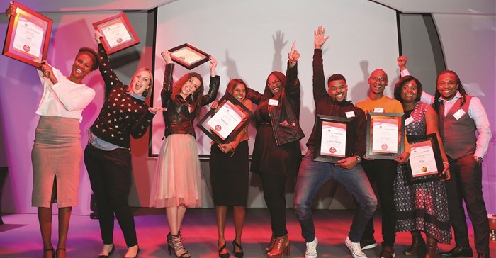 Ask Afrika Icon Brands Top 10 winners on stage. Image supplied.
