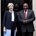 President Cyril Ramaphosa held a bilateral meeting with the UK Prime Minister Theresa May earlier this year. Image source: