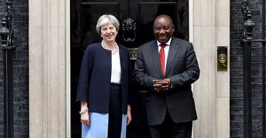 President Cyril Ramaphosa held a bilateral meeting with the UK Prime Minister Theresa May earlier this year. Image source: