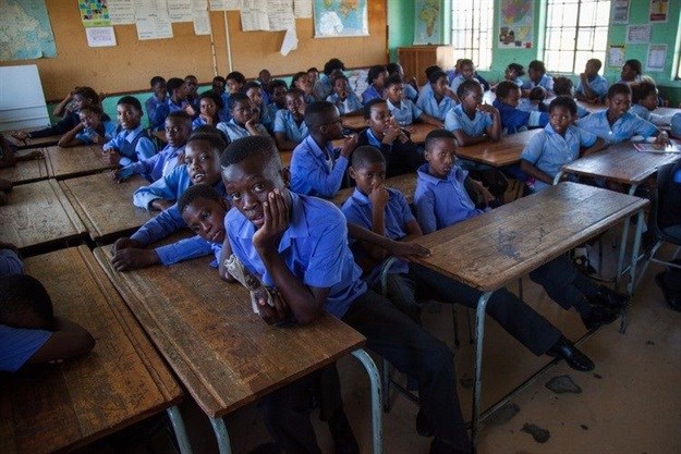 In this classroom at Mseki Primary School in Gugulethu, Cape Town, there was overcrowding at the start of last year’s school year. Archive photo: Ashraf Hendricks/GroundUp