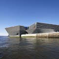 First detailed photos released for Kengo Kuma's cliff-inspired V&A Dundee Museum