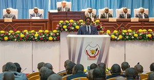 Democratic Republic of Congo President Joseph Kabila delivers a state of the nation speech in Kinshasa on July 19, 2018. Authorities in the DRC jailed a journalist for criminal defamation on September 6. Credit: AFP/Junior D. Kannah/CPJ.