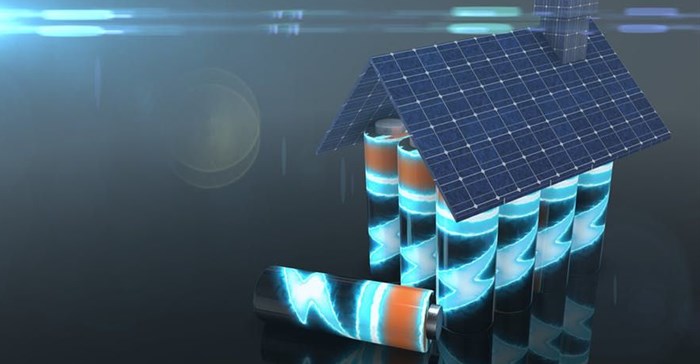 Lithium batteries offer renewable energy electricity power storage. Shutterstock/Immersion Imagery