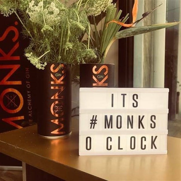 Any time is Monk's time - image couresty of Monk's gin
