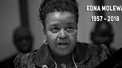 Enda Molewa, who died in September, granted permission for coal to be mined in a protected area, when she was minister of environmental affairs. Photo from