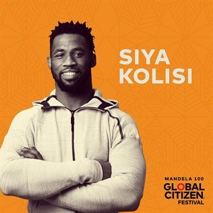 Siya Kolisi announced as Global Citizen: Mandela 100 advocate with key focus on hunger and nutrition