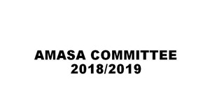 Amasa Joburg announces new committee for 2018/19