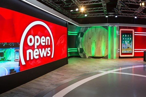 The Open News studio.