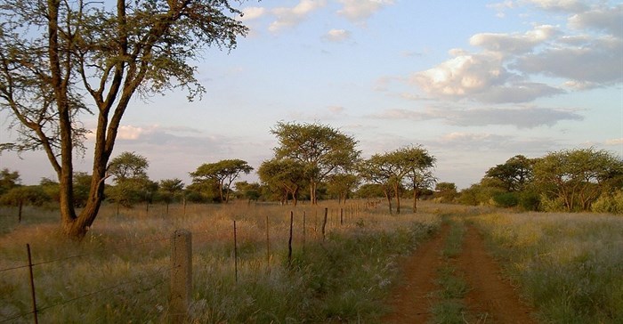 Namibian farmland by Sigismund von Dobschütz, CC BY-SA 3.0,