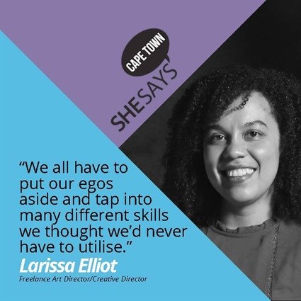 Larissa Elliott, a freelance art director/creative director.
