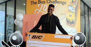 Young artist, Ennock Mlangeni is the winner of the 2018 Bic Art Master talent search.