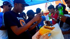 Everybody Instagramming the experience.
