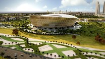 Foster + Partners release golden stadium design for 2022 FIFA World Cup