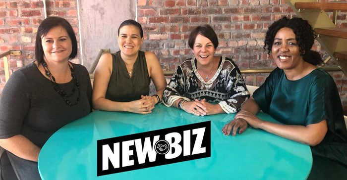 From left to right - Janine Kruger - group COO, Samantha Gabriel - group managing director, Lesley Waterkeyn - Group CEO and Lele Mehlomakulu - non-executive director and shareholder.