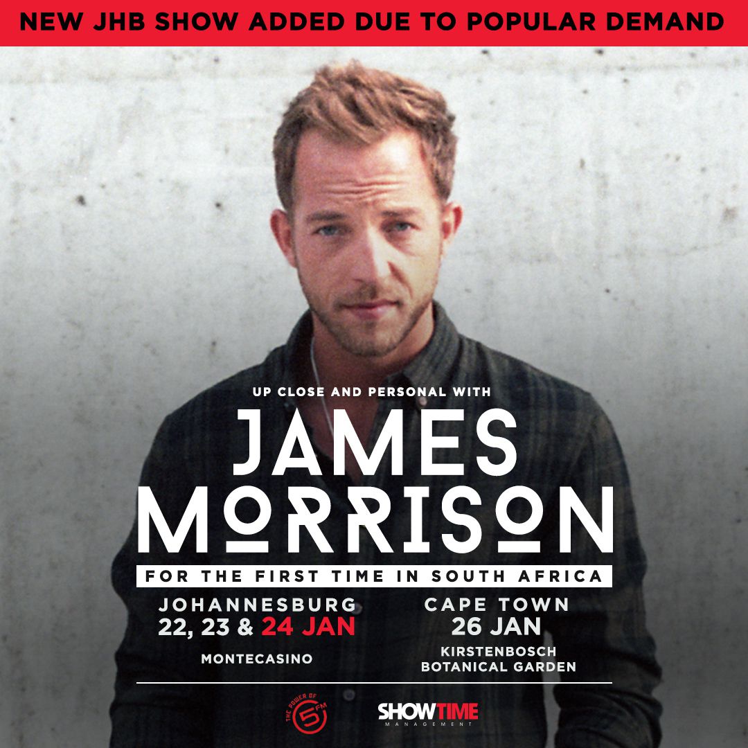 Stone Jets to support James Morrison on SA tour, plus an extra date
