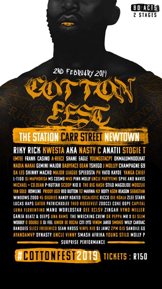Kwesta, AKA, and 80 unique acts to perform at Riky Rick's Cotton Fest