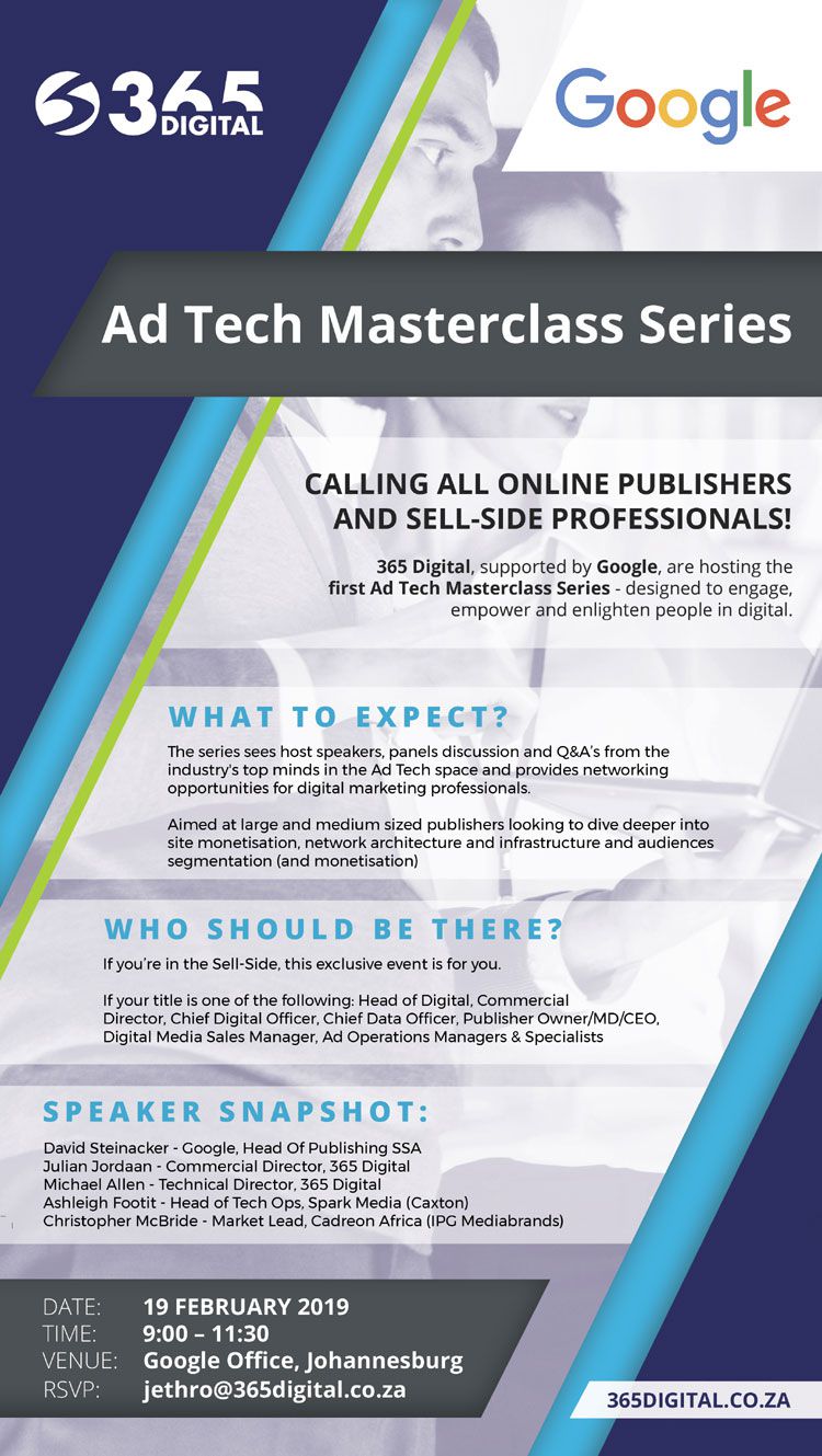 365 Digital launches the Ad Tech Masterclass Series