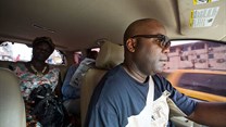 FrontPageAfrica publisher Rodney Sieh, pictured on his release from prison in November 2013. Sieh says journalists in Liberia continue to face threats and harassment for their critical reporting. (CPJ/AP/Mark Darrough).