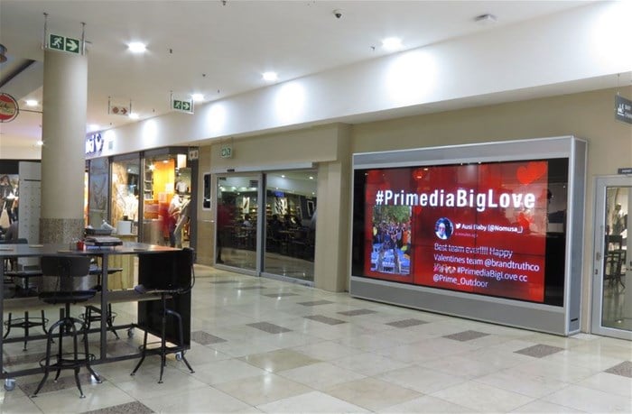 #PrimediaBigLove spreads love with the biggest Valentine's card!