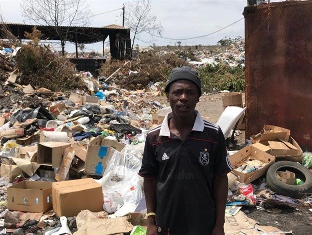 Fistoz Notyawa has been a waste picker for over three years. He says the municipality does not recognise the service he provides. Photo: Mishka Wazar