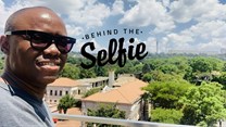 Mpufane captions this: “M&C Saatchi Abel’s rooftop entertainment deck is a great vantage point to absorb both the beauty and energy of our beautiful city of JHB.”
