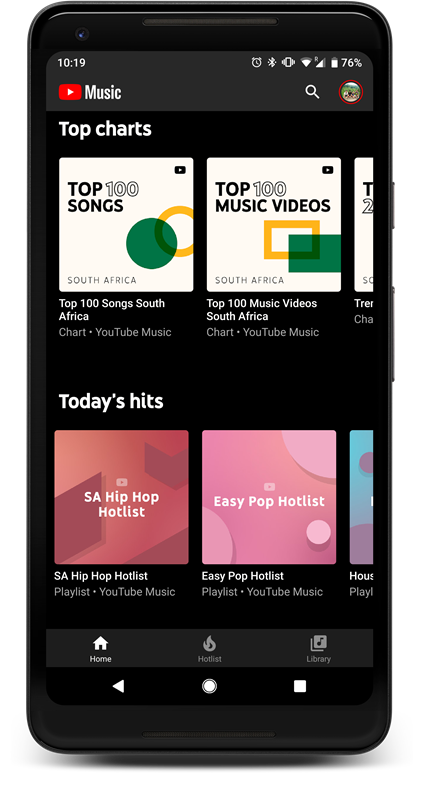YouTube Music is now available in Mzansi