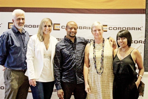 Pictured at the first event held at the KZN Institute of Architecture offices in Glenwood Durban are from the left Patrick Smith, SAIA-KZN president; Christine van den Bergh, Corobrik; Skura Mtembu, SAIA-KZN vice-president; Jo Lees, SAIA-KZN member; Adheema Davis, SAIA-KZN vice-president.