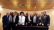 Signing of Franco-Ethiopian cooperation agreements.