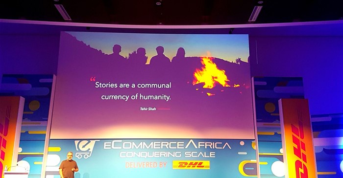 Mike Joubert of the Billybo Group, in action on the eCommerce Africa 2019 stage.