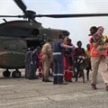 South African teams on the ground in Mozambique, aided by the South African Air Force. Image credit: IPSS Medical Rescue/Paul Herbst.