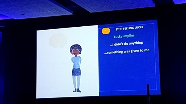 One of Ampah's slides from her Women in Tech Africa presentation.