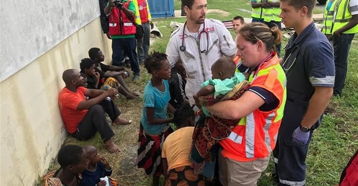 Mozambique rescue effort. Credit:<p>IPSS Medical Rescue, South Africa.