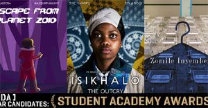 3 AFDA films selected as candidates for the student Oscars