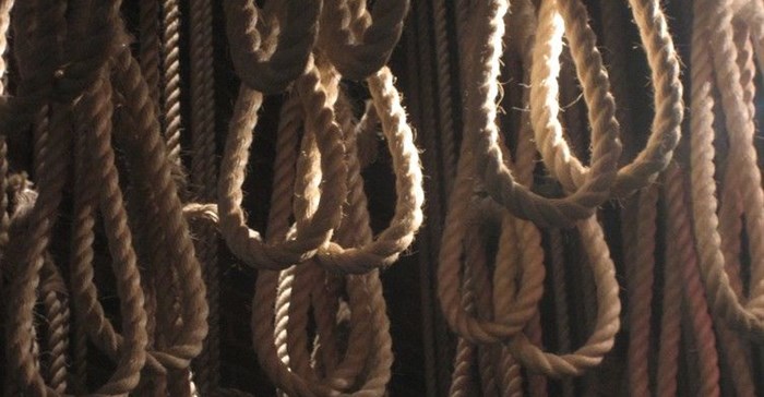 Nooses at the Apartheid Museum in Johannesburg. Photo: ccarlstead on Flickr, used under Creative Commons.