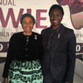 (L-R): Zanele Mbeki, former First Lady of South Africa and Irene Ochem, AWIEF founder and CEO. Credit: AWIEF.