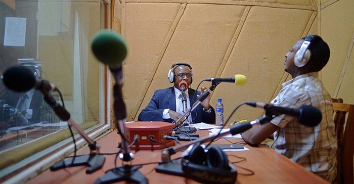 A radio station is seen in Bujumbura, Burundi, on March 19, 2015. Burundi authorities recently banned the BBC and suspended VOA from broadcasting within the country. Source: CPJ.