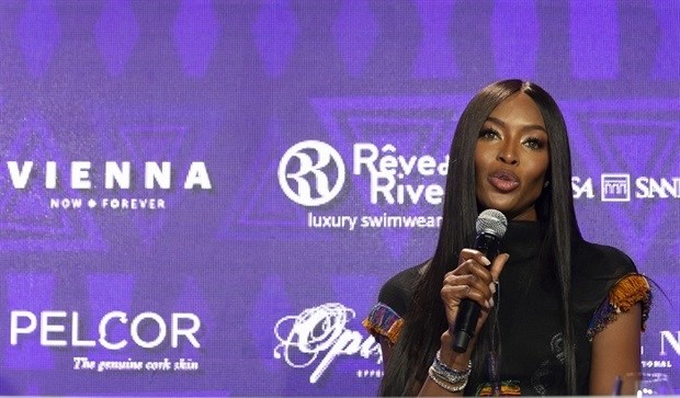 Naomi Campbell speaking at the CNI Luxury Conference. Image credit: Heather Shuker