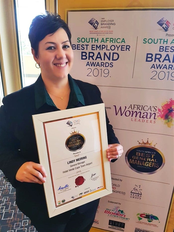 Hotel Verde's Lindy Meiring receives South Africa's Best General Managers citation