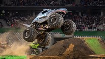 Monster Jam delivers with flips, jumps, doughnuts, dust and methanol